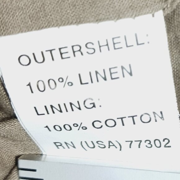 Zara Woman Tan/Brown Linen Jacket Pleated Back, Tie Waist Sz MED Earthy Neutral - Picture 16 of 16